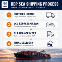 Fret maritime DDP de Chine vers l'Allemagne, le Royaume-Uni, les États-Unis, l'Australie, le Canada, LCL Express, transitaire, 13-35 jours de transit, assurance.
