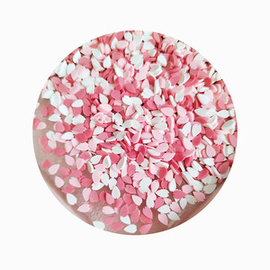 Nouveauté 2024 : Perles en <span class=keywords><strong>argile</strong></span> polymère de couleur <span class=keywords><strong>rose</strong></span>, tranches de pétale en <span class=keywords><strong>argile</strong></span> polymère pour remplissage de slime DIY - Product Image 5