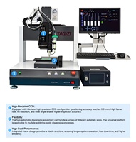 Distributeur de pâte à souder de haute précision à 3 axes avec vision CCD et valve à vis, certifié CE, pour l'électronique