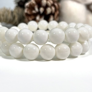 Bán buôn Vòng hạt đối với trang sức làm vòng đeo tay tự nhiên màu trắng <span class=keywords><strong>tridacna</strong></span> vỏ hạt đá quý Loose hạt - Product Image 2