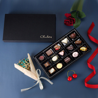 Boîtes cadeaux en carton rigide écologiques de luxe, 6 ou 12 pièces, pour chocolats, vente en gros, matériaux recyclés, durables