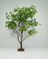 Arbre artificiel vert de haute qualité, type 'Horse Drunk Wood', pour décoration intérieure, maison, hôtel, fenêtre, arbre artificiel sur pied, style bonsaï