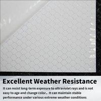 Haute visibilité de qualité commerciale noir rétro PVC Dot C2 3M bande réfléchissante ignifuge nid d'abeille vinyle feuille réfléchissante