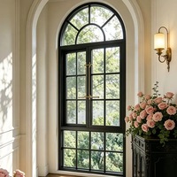 Ventana Abatible Personalizada Popular con Rotura de Puente Térmico, Triple Vidrio y Rejillas Decorativas