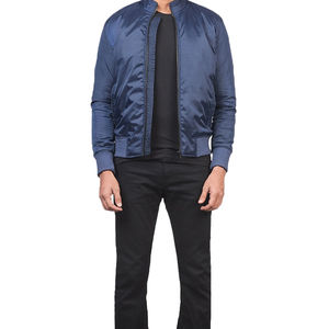 Chaquetas de bombardero para hombre de manga larga con estampado de logotipo personalizado, nuevo diseño, cierre de cremallera, ropa de invierno, chaqueta de bombardero para hombre, OEM y ODM - Product Image 6