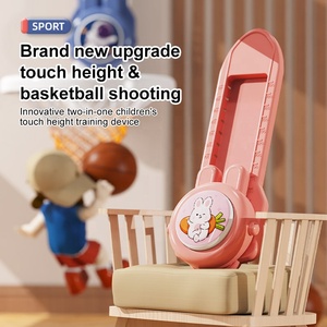 Équipement d'intérieur personnalisé pour enfants Équipement de saut à haute mesure Panier de basket-ball à haute voix 2 en 1 Jouet pour grandir - Product Image 3