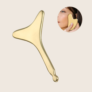 Most <strong>Popular</strong> Products for 2024 Hand Held Body Massager Gua Sha Massage Face Brass Copper Guasha Massage Tool - Product Image 1
