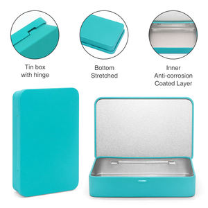 Изготовители, изготовленные по индивидуальному заказу, размер и печать, пищевая маленькая металлическая шарнирная упаковка, жестяная коробка - Product Image 5