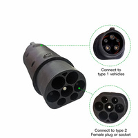 Evse Secure J1772 EV Câble Adaptateur Hybride Voiture EV Adaptateur De Charge Type1 À Gbt EV Chargeur 3 Phase Portable 11kw avec Adaptateurs
