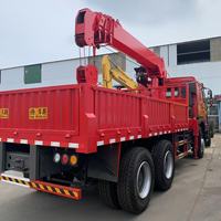 Camion grue monté sur camion Howo d'occasion de 15 tonnes, 6x4, grue télescopique avec grue mobile