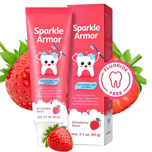 <span class=keywords><strong>Pasta</strong></span> <span class=keywords><strong>de</strong></span> <span class=keywords><strong>Dientes</strong></span> para Niños, a Prueba <span class=keywords><strong>de</strong></span> Caries, Sin Flúor, con Sabor a Fresa y Sandía, en Sachet - Product Image 1