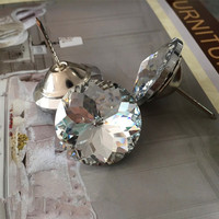 Bouton de rembourrage en cristal à motif diamant, épingles de 18/20/25/30mm Dia canapé décoration murale accessoire de meubles