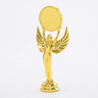 GZ25 - Figura Decorativa de Plástico Dorado con Forma de Diosa/Angel, Souvenir, Trofeo, Piezas Ensamblables, Impresión UV, Superventas