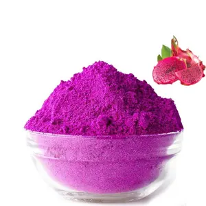 Marque privée Poudre de Pitaya rose naturelle lyophilisée Prix de gros Poudre de fruit du dragon rouge