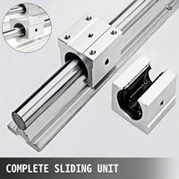 Rail linéaire SBR16 16 mm, longueur 600 mm, guide linéaire avec 2 roulements linéaires SBR16UU, pièce pour routeur CNC