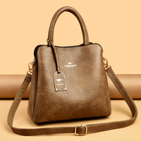 Tas Tangan Wanita Mewah Kualitas Tinggi Grosir Pabrik Model Terbaru Tas Selempang Fashion Bahan Kulit PU untuk Wanita