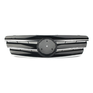กระจังหน้าสีดำสไตล์ AMG พอดี00-06 3ขาสำหรับ Mercedes <span class=keywords><strong>Benz</strong></span> C Class <span class=keywords><strong>W203</strong></span> - Product Image 1