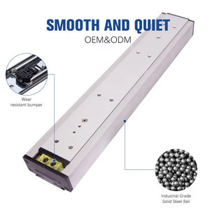 Consun Furniture - Corredera Telescópica para Cajón de Cocina y Comedor Moderna, Extensión Completa de 45 mm, 3 Pliegues, Rodamiento de Bolas - Product Image 2