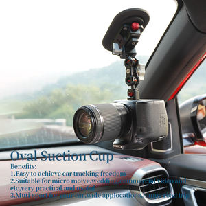 Soporte de Ventosa Ovalado de 6 Pulgadas para Automóvil, Triple Sujeción Fuerte para Cámara de Acción <span class=keywords><strong>DJI</strong></span> Pocket3, <span class=keywords><strong>Smartphone</strong></span> Universal para Tablero y Parabrisas - Product Image 4