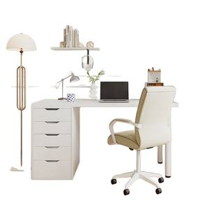 Escritorio para Computadora con Cajón, Estilo Moderno Minimalista para Dormitorio o Uso Doméstico - Product Image 5