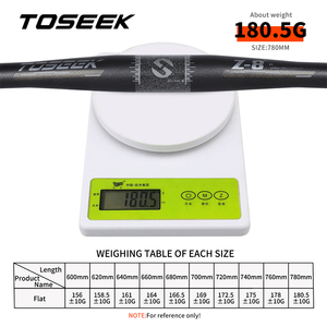 高品质碳纤维山地自行车车把 黑色哑光 31.8mm 车把宽度 600/780mm 自行车山地车碳纤维 BMX 车把把立 - Product Image 3