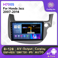 MEKEDE Android 8G 128G 4G Car-play RDS Autoradio Multimédia GPS pour HONDA FIT JAZZ 2007-2013 2din Autoradio Stéréo Android