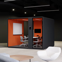 Cabine téléphonique acoustique pour bureau, insonorisée, amovible, facile à assembler