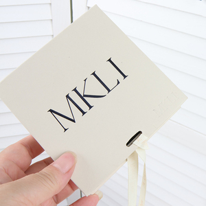 Custom logo Ribbon Paper Necklaces Jewellery Packaging Boxes Wholesale - Product Image 2