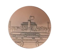 Fabrication de pièces commémoratives personnalisables : Artisanat métallique économique avec logo gravé, conception de pièces en métal plaqué vierges