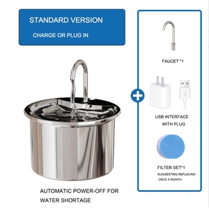 Smart Stainless Steel Cat <strong>Water</strong> Fountain With 2L Capacity <strong>Automatic</strong> <strong>Pet</strong> Drinking Dispenser For Indoor Cats And Dogs