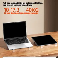 Support pour ordinateur portable en aluminium, support pour ordinateur portable, support pour Macbook Air 13, iPad Pro, Dell, HP, Lenovo, Xiaomi, tablette