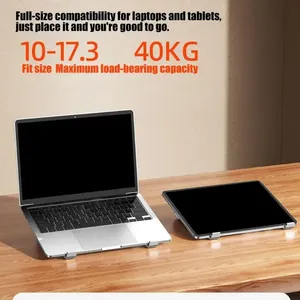 Aluminum Laptop Stand Notebook Riser Holder for Macbook Air 13 iPad Pro Dell <strong>HP</strong> Lenovo Xiaomi Computer <strong>Tablet</strong> Support - Product Image 4