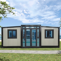 Maison Conteneur Moderne en Acier Préfabriquée Modulaire Extensible Pliable 20FT 30FT 40FT avec 3 Chambres et Salle de Bain