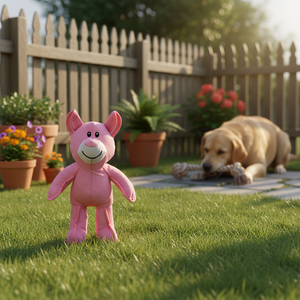 Jouet à mâcher interactif en peluche de coton renforcé, écologique, durable pour les chiens et les chats qui mâchent fortement, nettoyage des dents, intérieur - Product Image 3