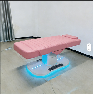 Salon Furniture Height Adjustable Spa Cosmetic Curved Eyelash Beauty Facial Lash Electric Massage <b>Tables</b> Bed Massage <b>Table</b> Bed - Product Image 5