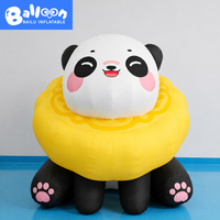 Panda gonflable personnalisé en forme de gâteau de lune pour la décoration d'événements festifs, la publicité commerciale, les événements de carnaval