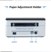 Impresora de Etiquetas Térmicas 4x6 de Alta Calidad, Compatible con FedEx, UPS, EBay, Códigos de Barras y Linux, con 1 Año de Garantía
