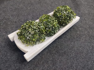 Antique White Decorative Mango Wood Dough Bowl <b>Large</b> Rectangular 100% Natural Wax Luxury Handmade Multi-functional <b>Candle</b> Holder - Product Image 5