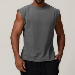 Débardeurs de compression entièrement personnalisés hommes maillots de course respirant gilet d'entraînement de gymnastique chemises sans manches d'entraînement de sport - Product Image 1