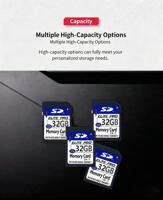 Tarjeta de Memoria TF OEM al por Mayor de Alta Velocidad Clase 10 CompactFlash 24*32mm 32GB Tarjeta SD para Cámaras Mini Unidad Flash USB