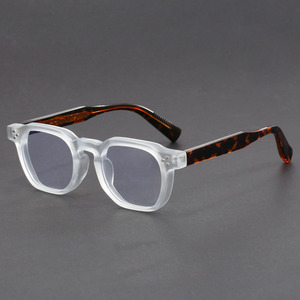 Phong Cách Sang Trọng Dày Khung Màu Xanh Ngăn Chặn Ánh Sáng Phụ Nữ Cổ Điển Vòng Kính Mắt Kính Khung Cho Nam Giới Kính Quang Học <span class=keywords><strong>2025</strong></span> - Product Image 4