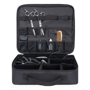 Sac de rangement portable moderne pour outils de coiffure en tissu Oxford avec fermeture éclair, poignée souple, capacité 3-6L, pour barbier - Product Image 1