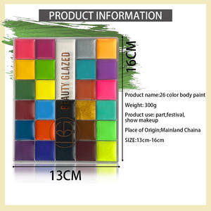 <span class=keywords><strong>Paleta</strong></span> <span class=keywords><strong>de</strong></span> Pintura Facial y Corporal BEAUTY GLAZED, Profesional, No Tóxica, para Tatuajes Temporales, Halloween, Fiestas, Maquillaje Artístico - Product Image 6