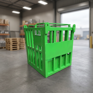 <b>Plastic</b> Storage <b>Crate</b> Stackable With Handles For Cargo And Storage Equipment High-altitude working gondola - Product Image 2