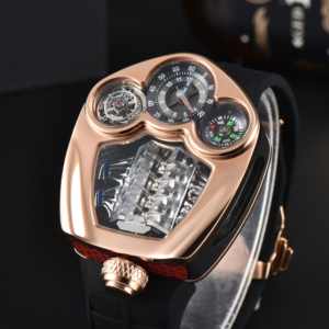 NUEVO Reloj de Cuarzo Suizo para Hombre Serie Engine de Lujo Superior en Acero Inoxidable con Brújula Resistente al Agua - Product Image 1