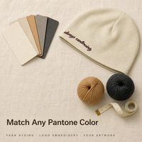 Bonnet en tricot gaufré brodé 3D personnalisé Highfly, doublure satinée, chapeau d'hiver, voyage, OEM ODM, faible MOQ 50 pièces, échantillon, vente en gros