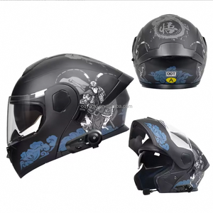 Nouveaux casques <span class=keywords><strong>de</strong></span> moto XL ABS homologués DOT, <span class=keywords><strong>casque</strong></span> intégral à visière double relevable pour hommes/femmes, boîte-ATV/UTV/motoneige/ADV - Product Image 2
