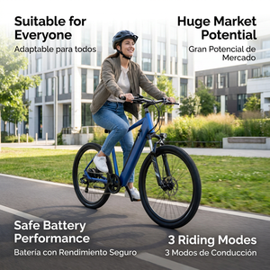 Bicicleta Eléctrica de Montaña al por Mayor, Suministro Directo de Fábrica China, Kits CKD/SKD para Latinoamérica, Bicicleta Eléctrica MTB de Litio de 36V/48V - Product Image 3