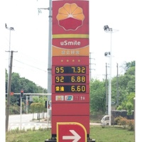 Afficheur numérique LED de comptage de 8 pouces pour usines, montable, à 7 segments, 4 chiffres