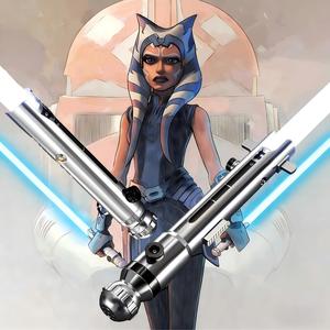 Espada Láser LGT SABERSTUDIO <span class=keywords><strong>Ahsoka</strong></span> con Sonido de Calidad Cinematográfica, Diseño Auténtico, Luz LED, Juguete de Cosplay, Coleccionables, Tienda de Espadas Láser - Product Image 1